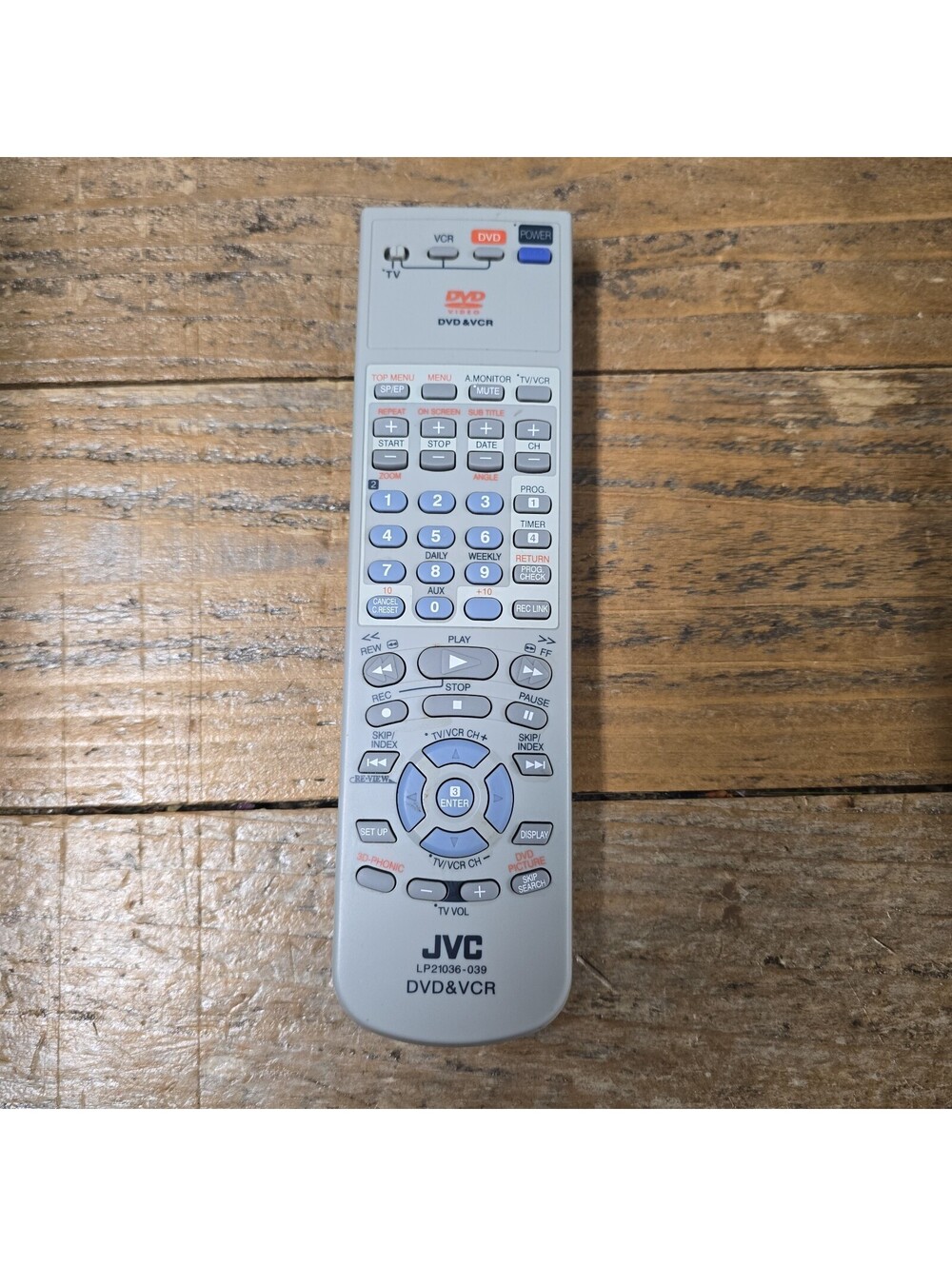 JVC Remote Control LP21036-039 For HRXVC23UC HRXVC27 DVD VCR Combo OEM Tested